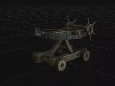Medieval Ballista Siege Engine - 4K PBR High-Fidelity Detail 3D model