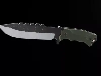  Tactical low poly Knife Low-poly 3D model