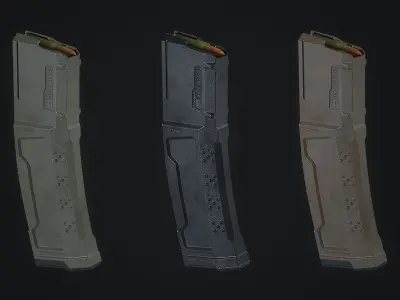 Magazine AR-15 Strike Industries 32 Rounds Low-poly 3D model