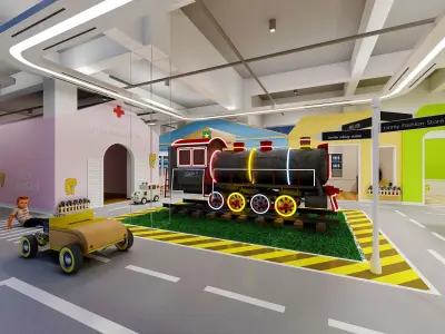 Modern Baby Store - Children Experience Center 3D model