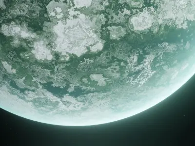 Planet Space Ready to game Low-poly 3D model 6