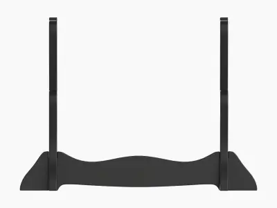 Katana wooden stand 01 black 3D model