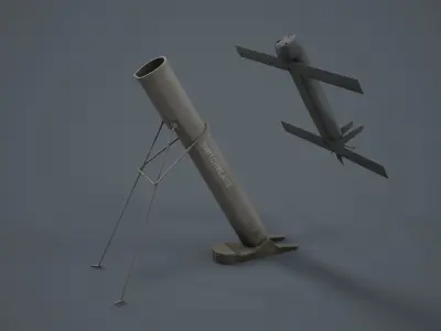 Switchblade 300 UAV Low-poly 3D model