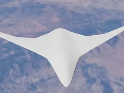 BWB MRay Drone 3D model