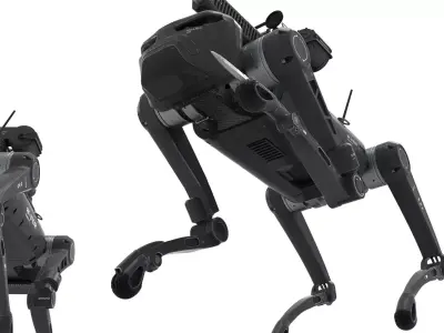   Military Robot Dog with a gun 3D model