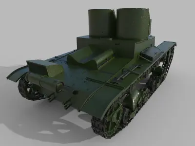 T-26 Two towers 3D model