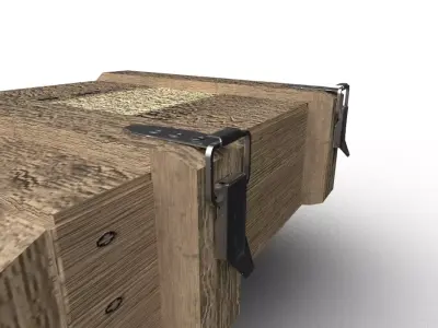 Military Box Low-poly 3D model