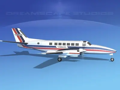 Beechcraft B99 Command Air 3D model