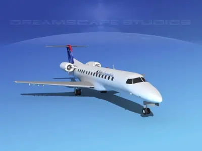 Embraer ERJ-135 Delta Connection 3D model
