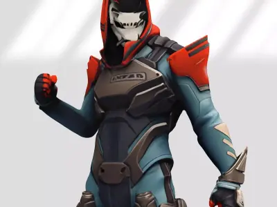 Vendetta skin form Fortnite 3D model