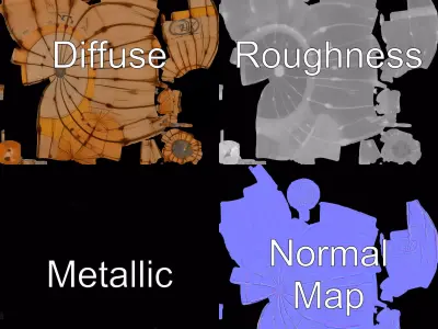 Vintage Air Balloon model pack Low-poly 3D model