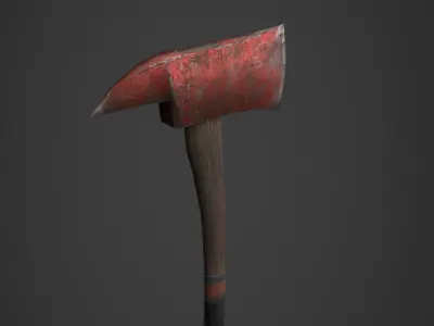 Apocalyptic Axe - PBR and Game Ready Low-poly 3D model