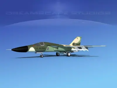 General Dynamics F-111 Aardvark v05 3D model