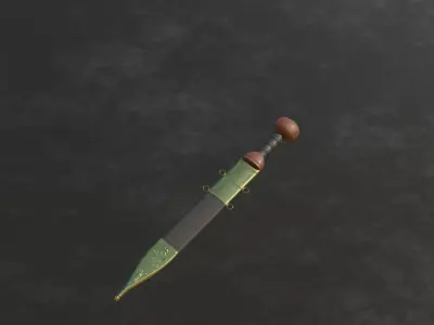 Roman Gladius Sword Low-poly 3D model