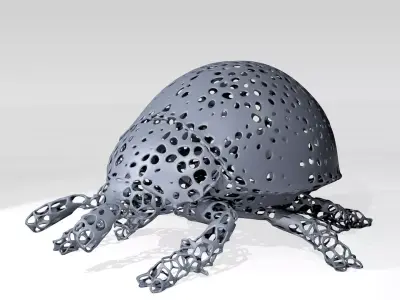 Ladybird Voronoi 3D model