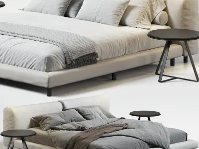 Living Divani Softwall Bed 3D model