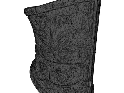 Ornate Fantasy Metal Torso Armor 3D model