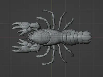 Lobster 3D-Model Low-poly 3D model