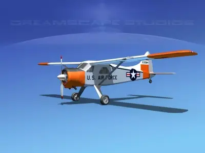 Dehaviland DH-2 Beaver USAF 4 3D model