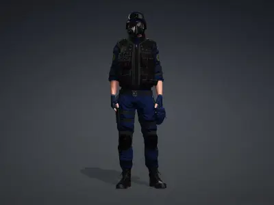 Advanced Combat Soldier 3D model