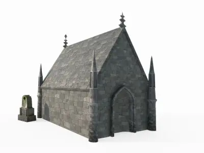 Ancient architectural tombs and burial chambers 3D model