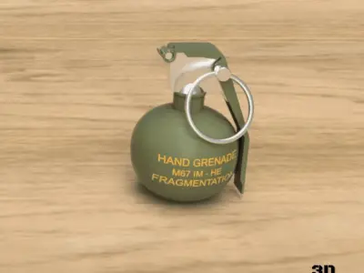 GRENADE US M-67 - STL files - 3D printing 3D print model