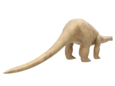 Apatosaurus dinosaur statue Low-poly 3D model