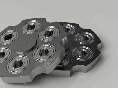 Fidget with Bearing 3D model