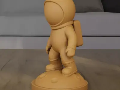Minimalist Astronaut Statue 3D Printable STL File 3D print model