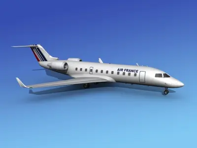 Canadair CRJ200 Air France 3D model