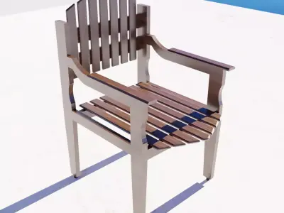 Living Room Chair 001 3D model