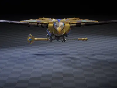 EGYPTIAN BIRD 3D MODEL Low-poly 3D model