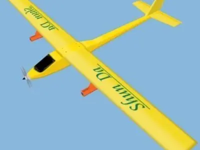 plane4 rc glider 3D model