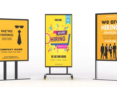 Billboard tall metal shelf 3D model