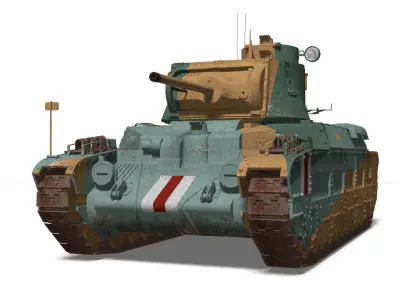 Mark II Matilda II Mk III IV 3D model