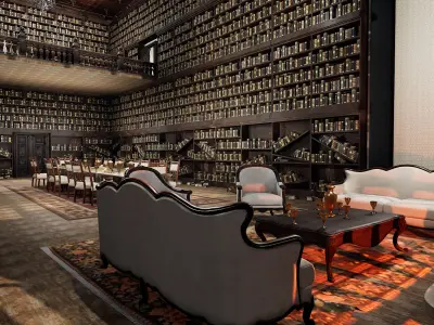 The Forgotten Gothic Victorian Library of Ashenhall 3D model