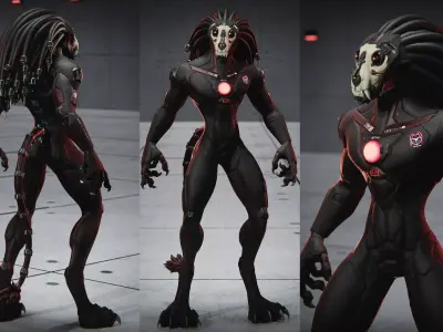 Feral Unit - Lion Low-poly 3D model