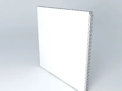 Mattress wall panel with holes Free 3D model