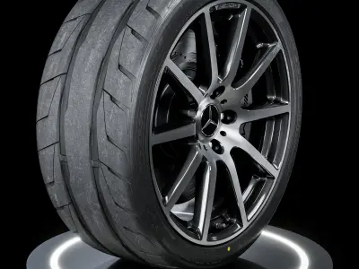 Nitto NT05 255 35 ZR20 97W 3D model