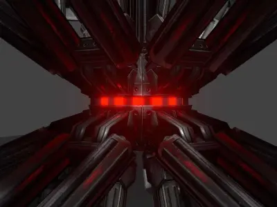 Sphere-Bot with hydraulics Free-Download Free low-poly 3D model