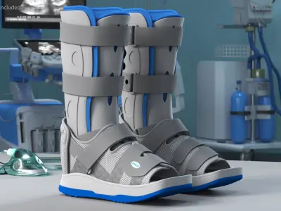 Feet Orthotics Darco with Off-Loading Shoes for 3D Print 3D print model