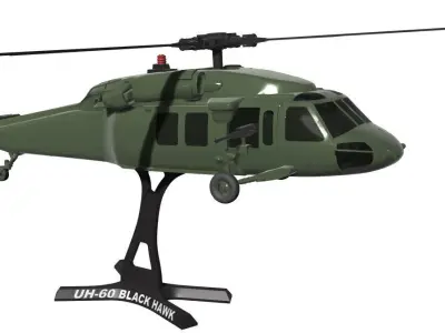 UH-60 Black Hawk 3D print model