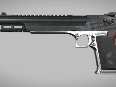 Desert Eagle Lighting Hawk Low-poly 3D model