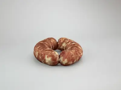 Raw Pork Sausage Free low-poly 3D model