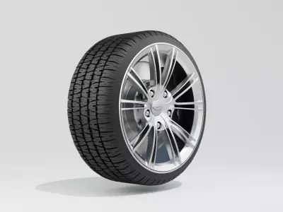 Aston Martin 2013 AM 310 Vanquish Wheel 3D model