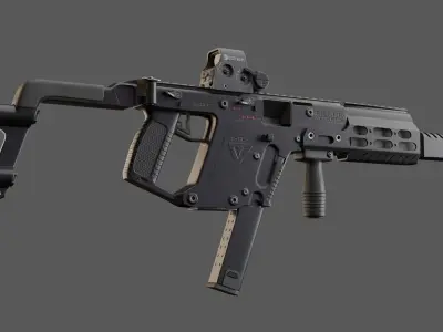 Sci-fi Soldier Low-poly 3D model