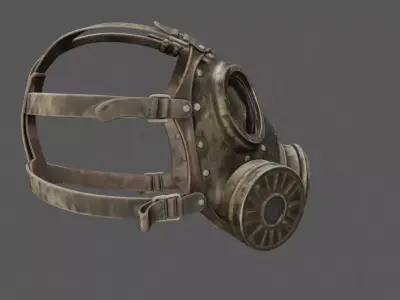Vintage Military Gas Mask 3D model