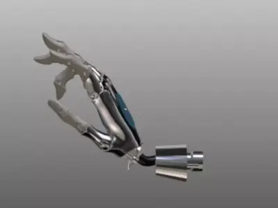 Cyber Arm Low-poly 3D model