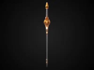Stylized Elf Sword - Sunflare Fang - Game Ready 3D model