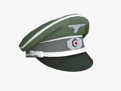 WW2 Axis Uniform German Low-poly 3D model